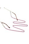 Rianpesn Bracelet à lunettes avec perles - Chaîne Lunettes avec perles pour femme - Collier Strap Chaîne cordon anti-perte Dé