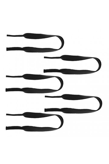 Générique Réglable Chaîne Cordons à Lunettes de Soleil Bandeau, Noir, Taille Unique Homme