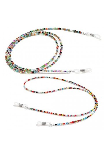 2 Pack chaînes de lunettes pour femmes, collier de lunettes de lecture, chaîne de masque pour femmes et hommes, porte-lunette