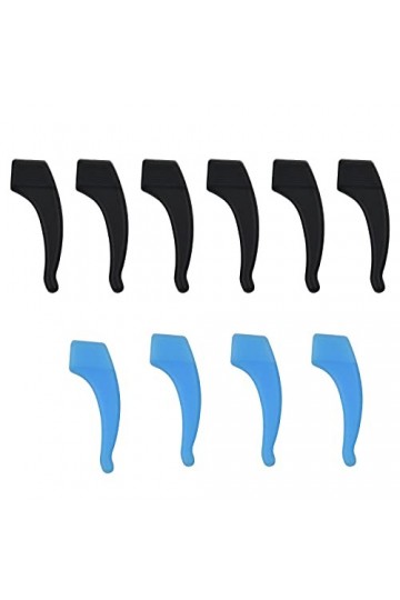 Crochets doreille de Lunettes 5 Paire Crochet Lunettes Antidérapant en Silicone Souple Confortables Retenue de Lunettes Port