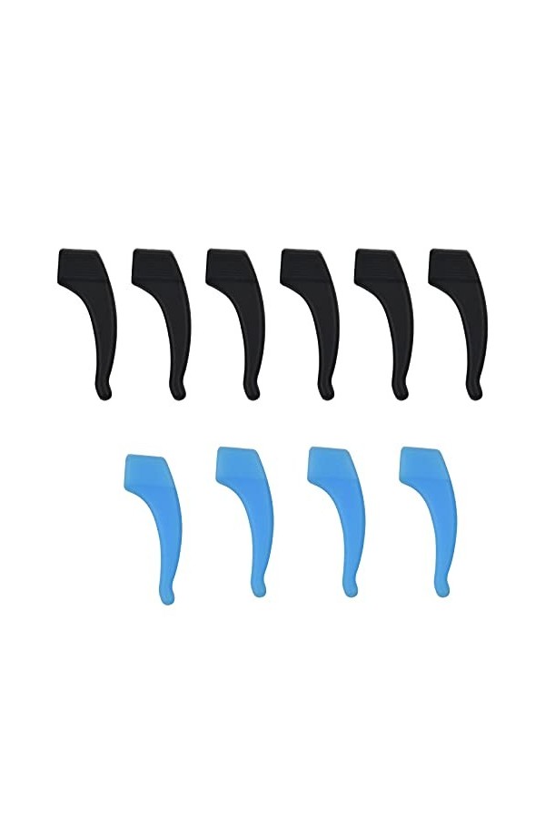 Crochets doreille de Lunettes 5 Paire Crochet Lunettes Antidérapant en Silicone Souple Confortables Retenue de Lunettes Port