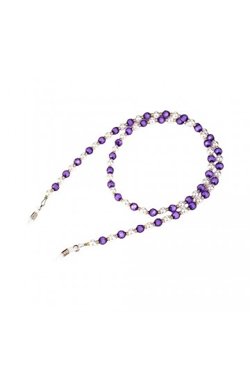Ousyaah Chaînes de Lunettes, Élégant Retenue de Lunette Imitation Perle, Cordon Lunette Cou, Chainette de Lunettes Soleil, Su