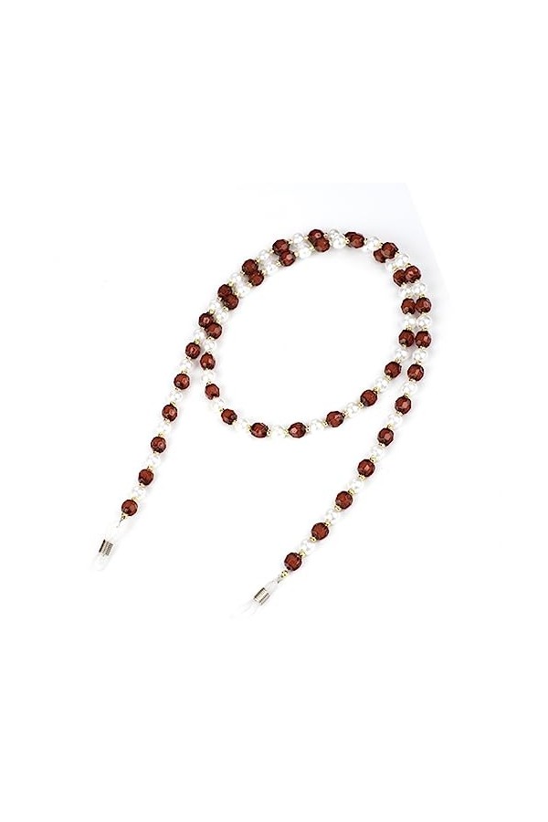 Ousyaah Chaînes de Lunettes, Élégant Retenue de Lunette Imitation Perle, Cordon Lunette Cou, Chainette de Lunettes Soleil, Su