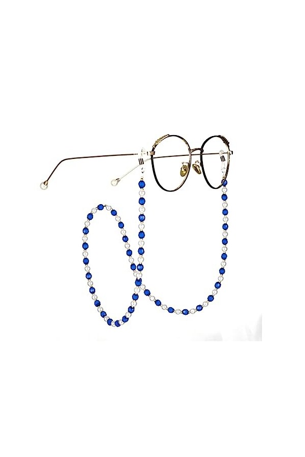 Ousyaah Chaînes de Lunettes, Élégant Retenue de Lunette Imitation Perle, Cordon Lunette Cou, Chainette de Lunettes Soleil, Su
