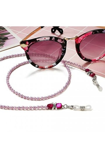KLOVA Cordon Lunettes Lecture Pour Femmes Chaîne Lunettes Perlées Sangle Cordon Lunettes Support Chaîne Lunettes Support Cord