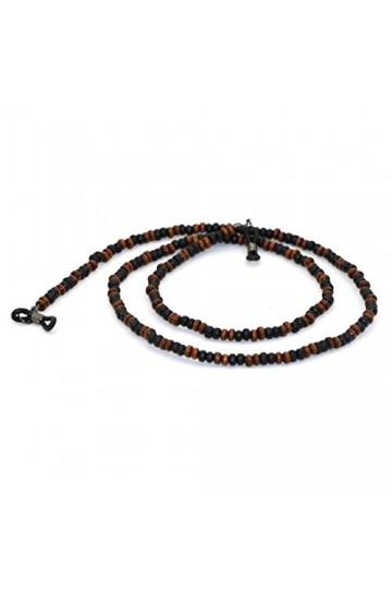 TOSSPER 1 Pc Perles en Bois À Main Lunettes Chaînes Lunettes Marron Spectacles Perles Cordon Taille unique