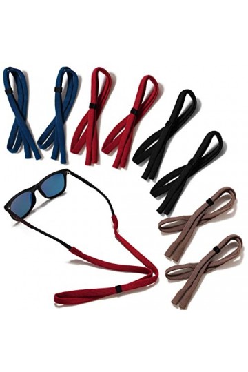 KBJUH Sangle de lunettes for Lunettes de Sport 8 Pièces Corde de Sport Lunettes de Soleil Retenue Cordon Lunettes Sports Homm