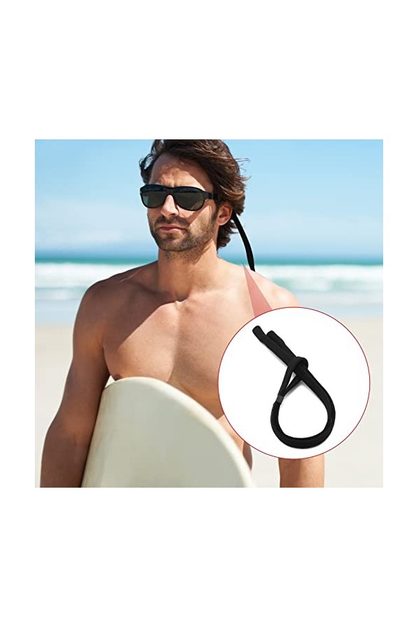 KBJUH Sangle de lunettes for Lunettes de Sport 8 Pièces Corde de Sport Lunettes de Soleil Retenue Cordon Lunettes Sports Homm