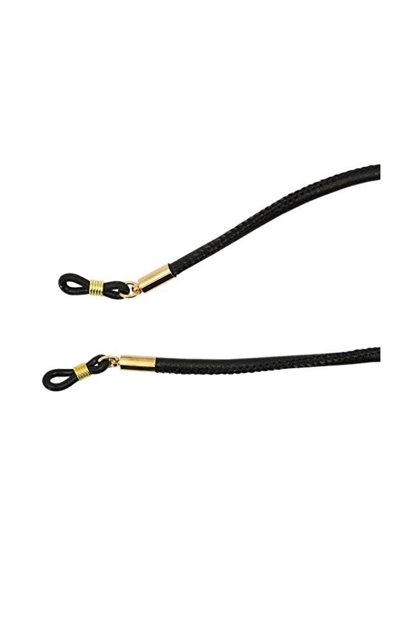 MagiDeal Cordon à Lunettes en PU Porte-lunettes de Sport Chaîne Sangle de Lunettes de Soleil /, Noir, 74cm