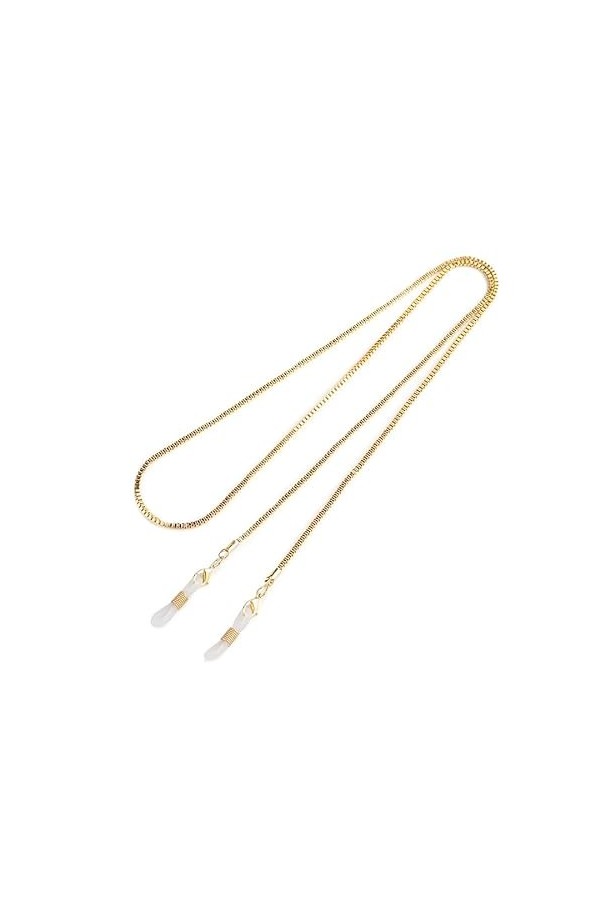 Ousyaah Chaînes de Lunettes Femme Homme, Retenue de Lunette Métal, Cordon Cou Lunette, Chainette de Lunettes Soleil, Support 