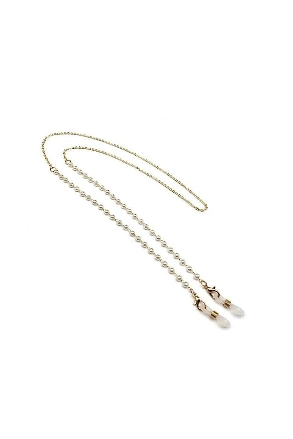 AUsagg Chaîne de lunettes de perles pour femmes en métal à lextérieur décontracté lunettes de soleil accessoires en métal co