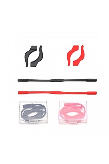 nanaxagly 2 ensembles de fixateurs antidérapants pour lunettes, boucles doreilles en silicone, bandes élastiques en silicone