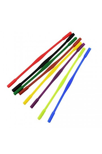 Lot de 8 cordons élastiques en néoprène pour lunettes de soleil, lunettes de lecture, 16 cm Multicolore