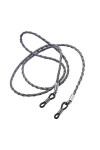 Jixin4you Cordon à Lunettes en Faux Cuir Corde Gris