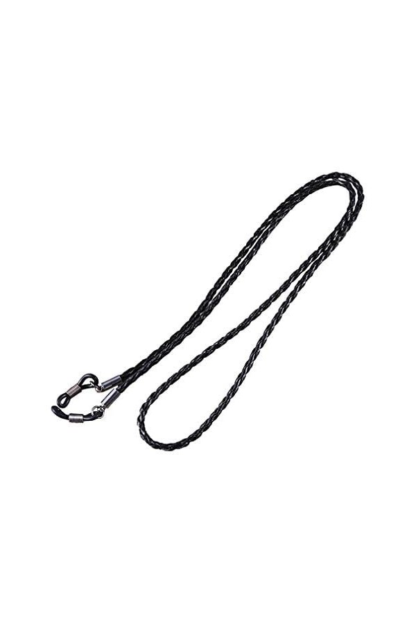 Jixin4you Cordon à Lunettes en Faux Cuir Corde Gris