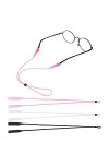 3 Pièces Cordon Lunettes Sport Réglable Silicone Lunettes Femme Sangle Elastique Sport Lunettes de Soleil Lecture Sangle Enfa