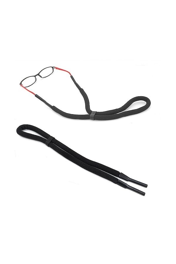 RUOXIXI Pack de 2 Cordon Lunettes Flottant,Cordon à Lunettes de Sport, Cordon à Lunettes élastique pour Lunettes de Soleil Co
