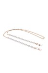 PINGHE Chaîne de lunettes et cordon - Élégante chaîne de lunettes de soleil avec perles - Pour femme, homme, femme, enfant, f