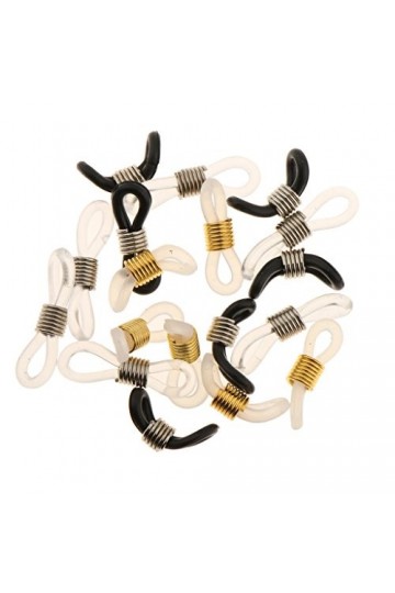 Sharplace 18pcs Attaches de Lunettes en Silicone - Connecteur Cordon à Lunettes - Connecteur Extrémité Chaîne de Lunettes
