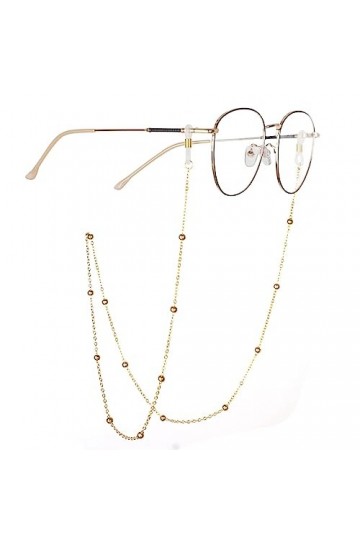 Ousyaah Chaînes de Lunettes Femmes, 2pcs Élégant Retenue de Lunettes Perles Support de Sangle de Lunettes, Chainette de Lunet