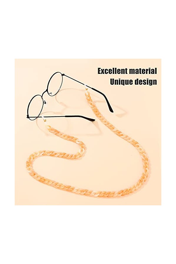 Cordon à lunettes, chaîne de lunettes, décoration antidérapante, pour le quotidien des adultes