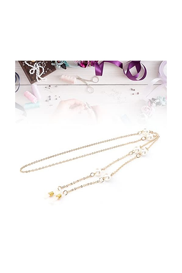 needlid Chaîne de Lunettes, chaîne de Lunettes en Alliage Polyvalent pour Un Usage Quotidien pour Les Femmes