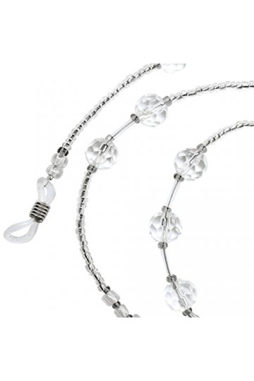 F Fityle Lots De Perles De Verre Charm Cord Voyage Lunettes De Soleil Lunettes De Soleil Porte-corde Perlée