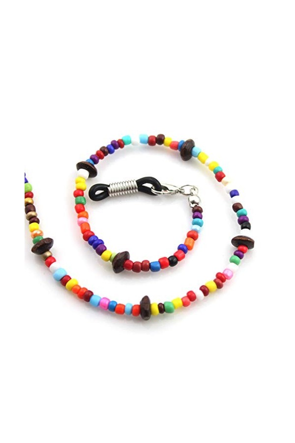 LANCHEN Lunettes De Lecture Chaîne Mixte Couleur Perle Lunettes De Soleil Titulaire Lunettes Courroie De Cou Corde