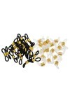 MagiDeal 45Pcs Boucle Attache en Caoutchouc pour Chaîne à Lunettes 20mm
