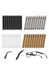 Oreille de Lunettes Supports,Saijer 20 Paires Silicone Anti-glisse Doux Retenues de Lunettes pour Oreille Lunettes Soleil Acc