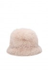 QUEEN HELENA Chapeau avec Poil Doux Bonnet avec Fourrure Poilu Chaud Femme CP303, Apricot, Taille Unique