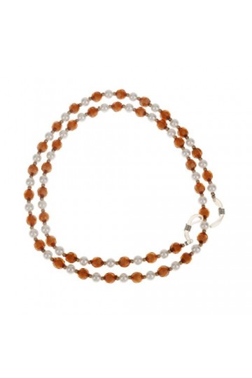 Cordon de chaîne pour lunettes de lecture et lunettes de soleil Marron