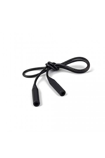 Sangle de chaîne de lunettes en silicone avec cordon de cou pour gardien de lecture - Noir - Taille unique