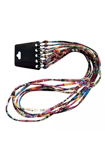 LANCHEN 5 pièces mélange de Coton coloré Lunettes de Soleil Sangle chaîne de Lunettes Lunettes de Lecture chaîne chaîne Suppo