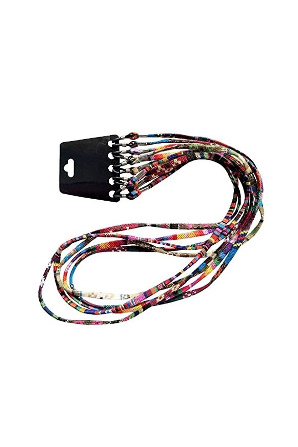 LANCHEN 5 pièces mélange de Coton coloré Lunettes de Soleil Sangle chaîne de Lunettes Lunettes de Lecture chaîne chaîne Suppo