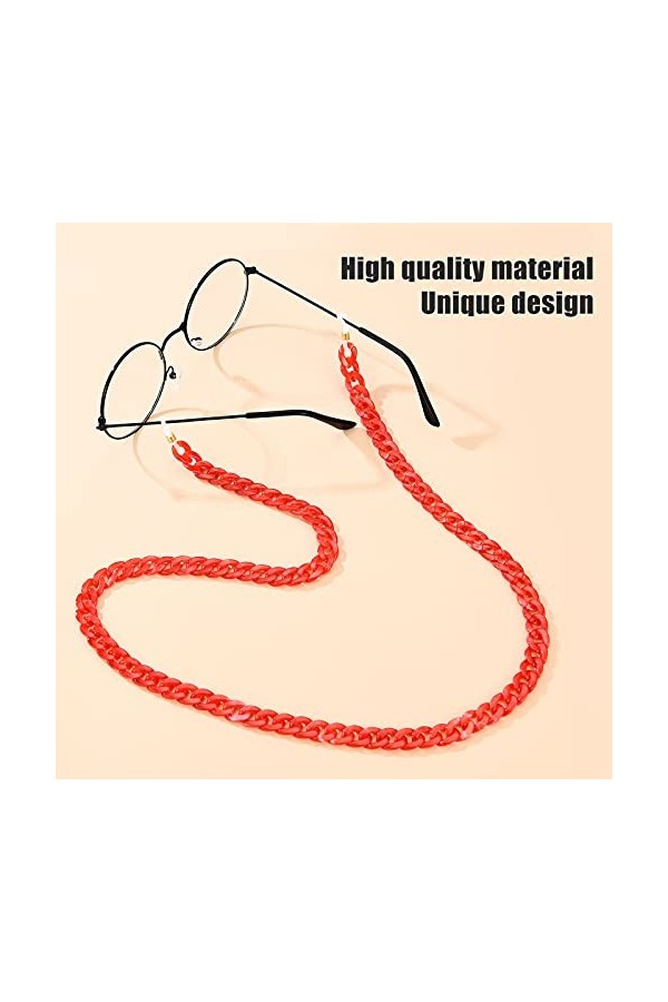 Entatial Chaîne de Lunettes, chaîne de Lunettes de Collier pour Un Usage Quotidien pour Les Femmes