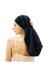 Desmend Bonnet en soie 19 mommes pour les cheveux longs qui atteignent la taille XL, Rouge, XL/XXL