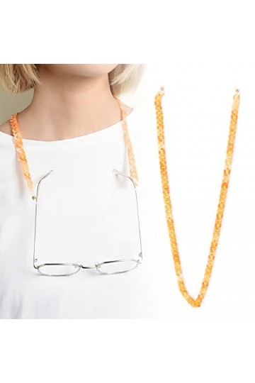 Sangle de lunettes, chaîne de lunettes autour du cou Acrylique décoratif pour les jours