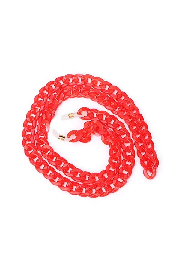 01 02 015 Chaîne de Support de Couverture de Visage, chaîne de Lunettes Acrylique Polyvalente Anti-Chute pour Un Usage Quotid