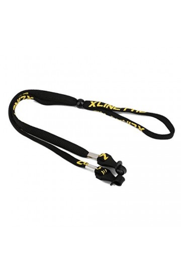 Lunettes de soleil de sport avec cordon élastique réglable Noir Jaune