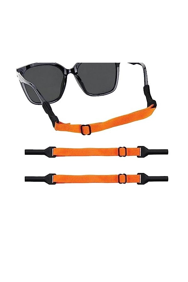 Frifer Sangle de lunettes de sport | Corde de retenue pour lunettes de soleil sans queue | Sangle de lunettes de soleil en co