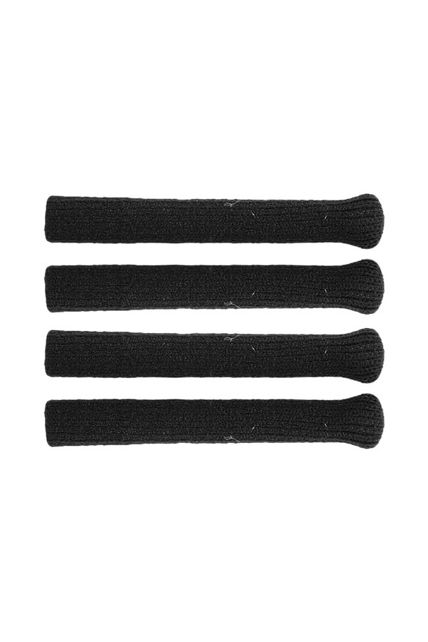 Coussin doreille de Lunettes en Coton, Manchons Tricotés en Coton Doux pour Lunettes de Soleil BLACK 