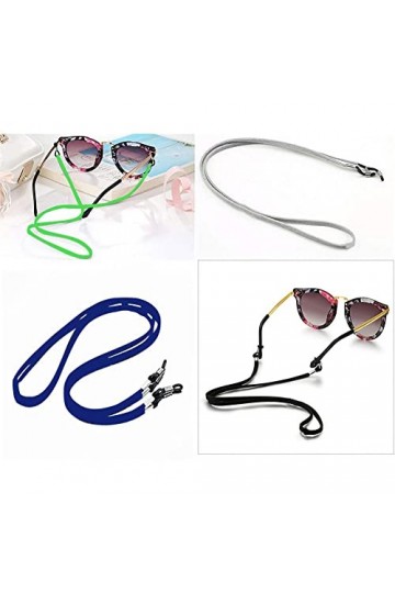 GNAUMORE Cordon Lunettes,12Pcs Cordons Lunettes Homme,Cordon Lunette Femme,Sangle de Lunettes,Corde de Lunettes Réglable Univ