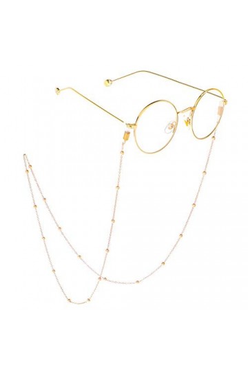 Ototon Cordon Lunettes Femme Chaîne de Lunettes en Métal Universel Lunettes Sangle pour Lunettes de Soleil Unisex C 