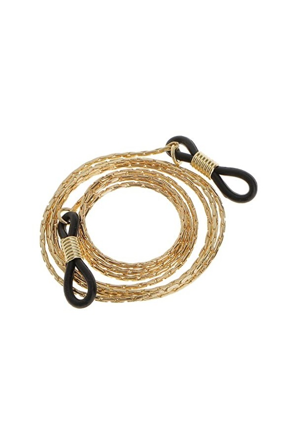 Chaîne de lunettes de lunettes de lecture Eyewear Lunettes Chaîne cordon tour de cou Doré clair