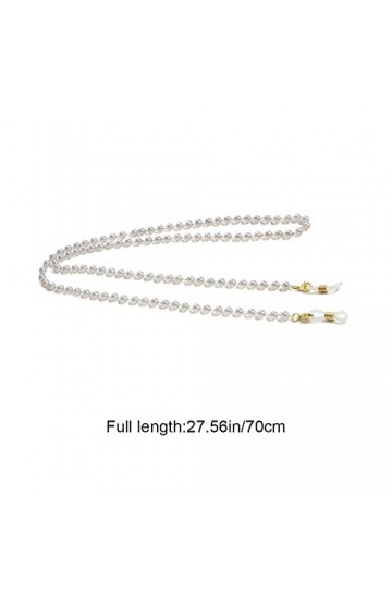 Chaîne de lunettes avec perles et cordon antidérapant