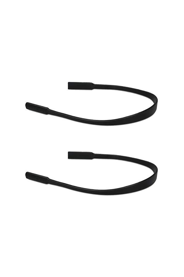 kwmobile Sangle de lunettes - Lot de 2x sangle pour lunettes en silicone antidérapant - Cordon lunettes anti-glisse 21 cm - n