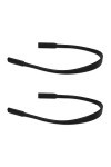 kwmobile Sangle de lunettes - Lot de 2x sangle pour lunettes en silicone antidérapant - Cordon lunettes anti-glisse 21 cm - n