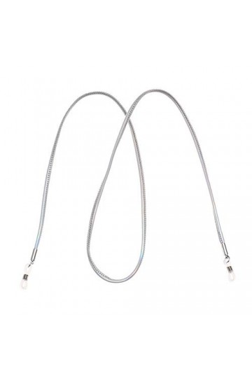 Mode Femmes Couleur unie Lunettes de Lunettes de soleil Collier PU Cuir Lunettes de Lunettes Chaîne de Lunettes de Soleil Tit