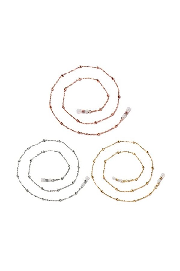 Chaîne de lunettes, chaîne de masque, chaîne de masque, monture de ceinture de lunettes, corde de lunettes de lecture, collie